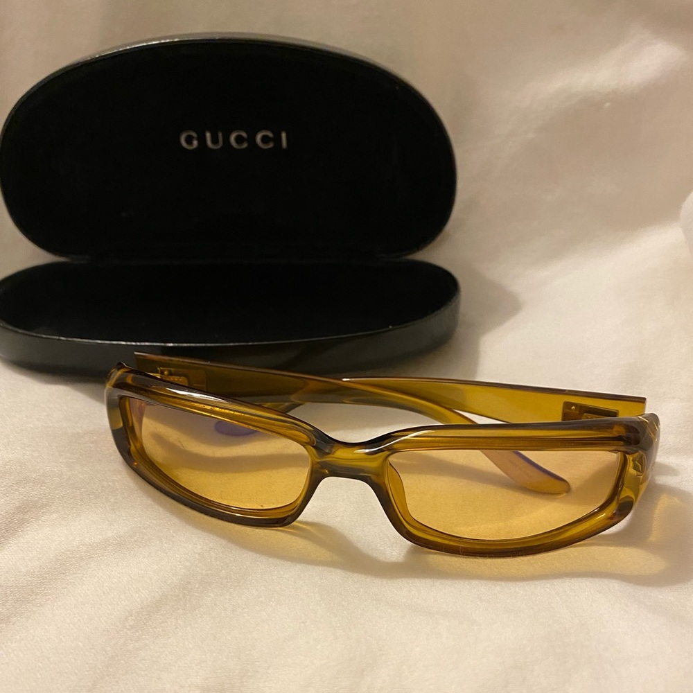 Authentic Yellow Acetone Gucci Yellow Tinted Glasses
